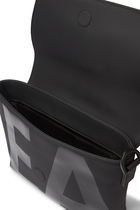 Oversized EA Logo Shoulder Bag